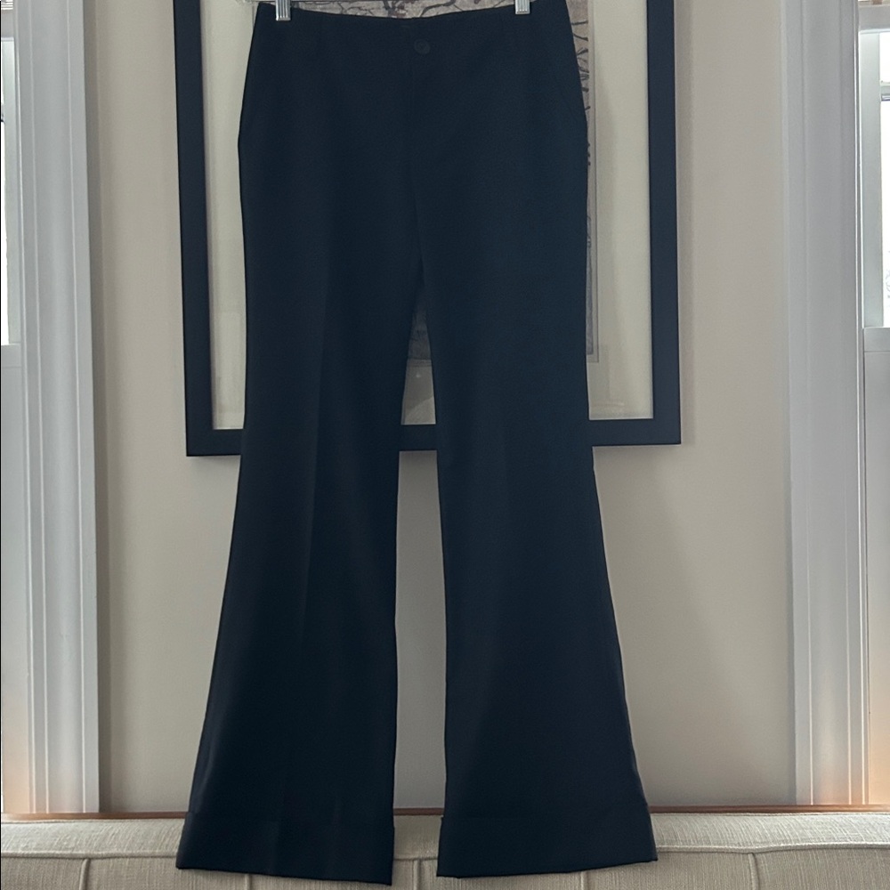 90’s Minimalist Cuffed Wool Trousers